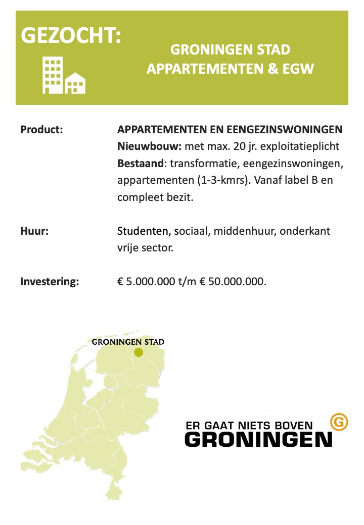 Appartementen in Groningen stad - Woningen & Zorg